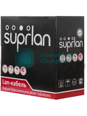 Кабель информационный Suprlan Standard 01-0320-1 cat.5e U/UTP 4 пары 24AWG LSZH универсальный 305м серый