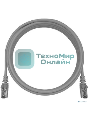 Патч-корд NTSS NTSS-PC-FTP-RJ45-5e-1.5-LSZH-GY NTSS-PC-FTP-RJ45-5E-1.5-LSZH FTP RJ-45 вил.-вилка RJ-45 кат.5E 1.5м серый LSZH (уп.:1шт) 26AWG