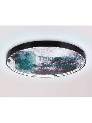 Настенно-потолочный светодиодный светильник Ambrella light FW11114 BK черный 38W LED 3000-6400K D600*38