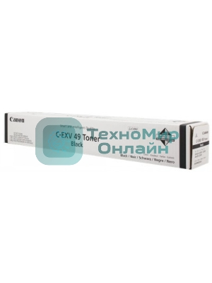 Картридж лазерный Canon C-EXV49BK (8524B002) черный (36 000 стр) для Canon imageRUNNER ADVANCE серий C3300, C3500, DX C3700, DX C3800