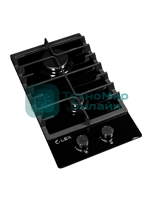 Газовая варочная панель LEX GVG 321 BL2 конфорки газ-контроль электроподжиг