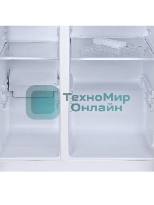 Холодильник Hyundai CS6503FV черное стекло двухкамерный 407/205л морозилка сбоку, No Frost, Side by Side