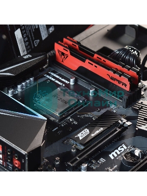 Оперативная память Patriot Viper Elite II, DDR4, 8GB (1x8 GB), 2666 MHz, CL16, DIMM, радиатор, красный
