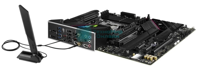 Материнская плата ASUS ROG STRIX B650E-F GAMING WIFI, AM5, AMD B650, 4xDDR5, 4xSATA, 3xM.2, 1xPCI-E 5.0 x16, 1xPCI-E 4.0 x4, 2xPCI-E x1, 1xHDMI, 1xDP, 1x 2.5Gb LAN, 4xUSB-A 2.0, 4xUSB-A 3.2 Gen 1, 2xUSB-A 3.2 Gen 2, 1xUSB-C 3.2 Gen 2, 1xUSB-C 3.2 Gen 2x2, 5x3.5 мм, 7.1, ATX