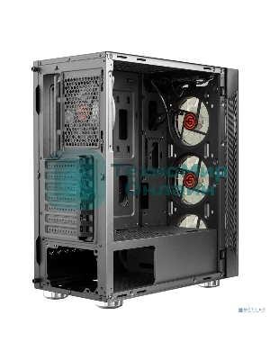 Компьютерный корпус Ginzzu CL280 FAN 12CM RGb*4 USB3.0 Window