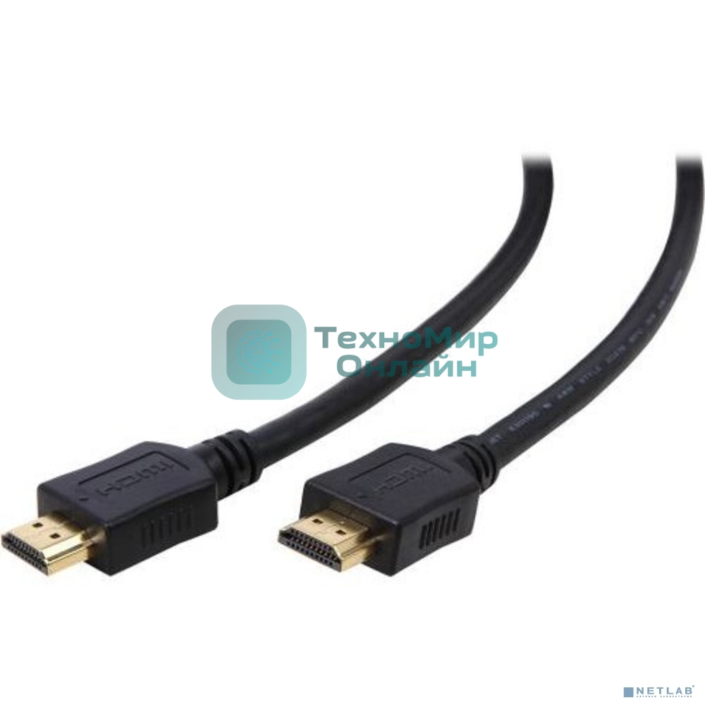 Кабель Filum HDMI 1.8 м., ver.1.4b, CCS, черный, разъемы: HDMI A male-HDMI A male, пакет. FL-CL-HM-HM-1.8M (894132)