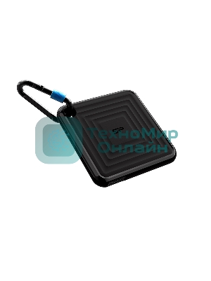 Внешний SSD 2TB Silicon Power PC60, External, USB 3.2 Type-C R/W - 540/500 MB/s черный