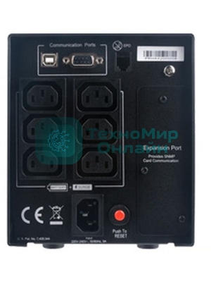 Источник бесперебойного питания CyberPower PR750ELCD 750 ВА/675 Вт/USB/RJ-11/RJ-45/6 x IEC 320 C13 (компьютерная)