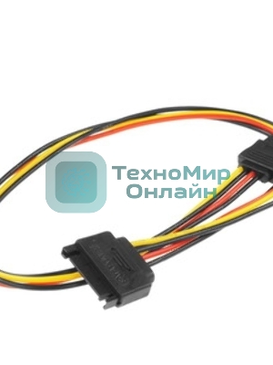 Удлинитель кабеля питания SATA Cablexpert CC-SATAMF-02, 15pin(M)/15pin(F), 50 см