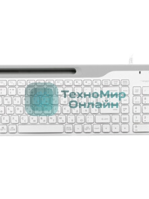 Клавиатура проводная A4Tech Fstyler FK25, USB, белый/серый