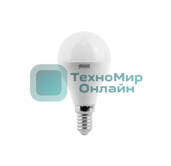 Лампа cветодиодная Gauss LED Elementary Globe 6W E14 2700Kарт.LD53116