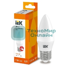 Лампа светодиодная IEK LLE-C35-7-230-30-E27 ECO C35 свеча 7Вт 230В 3000К E27
