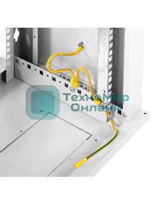 Шкаф телеком. настенный разборный 6U (600х350) дверь стекло, цвет черный (ШРН-Э-6.350-9005) (1 коробка)