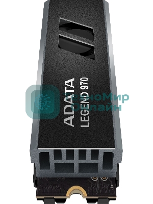 Накопитель SSD ADATA LEGEND 970, 2Tb, PCIe 5.0 x4, M.2 2280, NVMe, R/W 10000/10000, с радиатором