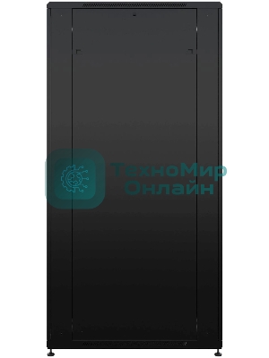 Шкаф серверный NTSS Премиум (NTSS-R42U80100GS-BL) напольный 42U 800x1000мм пер.дв.стекл металл 900кг черный 910мм 160кг 1987мм IP20 сталь