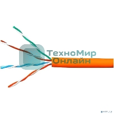 Кабель Cablexpert UPC-5051E-LSZH-4-CU/100 indoor, UTP-LSZH 4x2x0.51, медный, кат.5e, однож., 100м, box, оранжевый