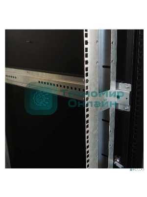 Шкаф серверный напольный ЦМО 48U (800 1000) двойные перфорированные двери 2 шт., черный