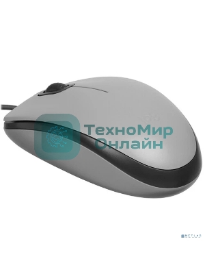 Мышь проводная Logitech M110 серый, 1000 dpi, USB, кнопки - 3