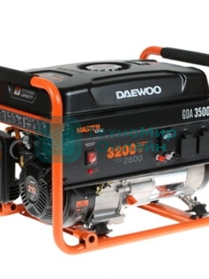 Генератор DAEWOO GDA 3500E 2.8/3.2 кВт 230В 208см3 7.0лс 15л 2х230В 42кг