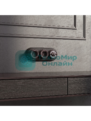 Выключатель на 4 положения двухклавишный (коричневый) Ретро W5620014