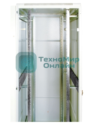 Шкаф телеком. напольный 42U (800x1000) дверь стекло (ШТК-М-42.8.10-1ААА) (3 коробки)