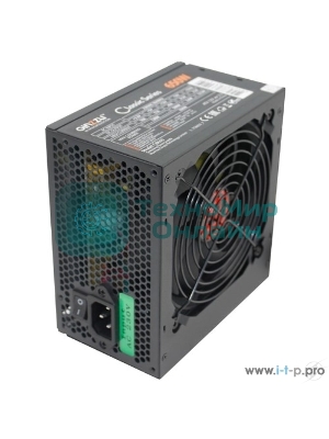 Блок питания Ginzzu CB650 12CM черный,24+4p,2 PCI-E(6+2), 4*SATA, 3*IDE,оплетка MB, кабель питания