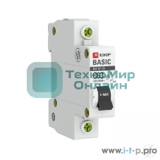 Выключатель автоматический EKF mcb4729-1-20C 1P 20А (C) 4,5кА ВА 47-29 EKF Basic
