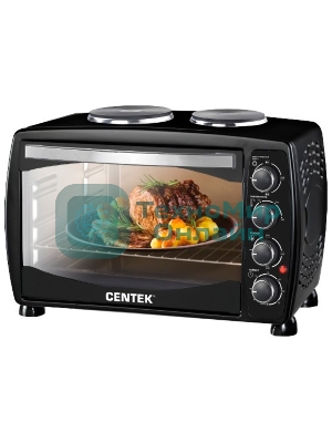 Мини-печь Centek CT-1531-42 CONVECTION (черн) 42л 1600Вт, 5 режимов, конвекция