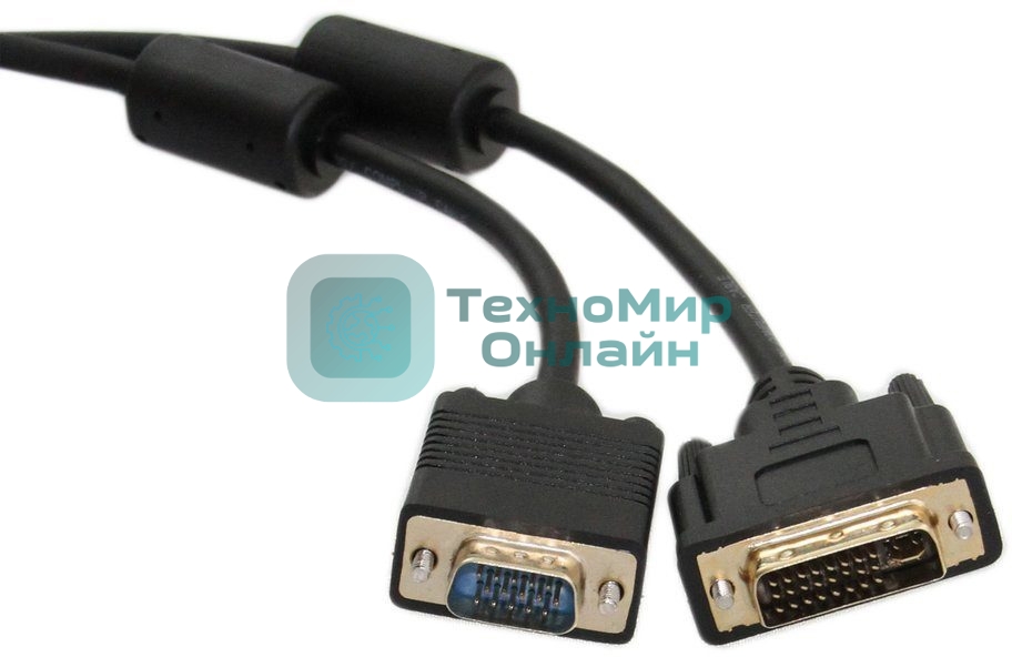 Кабель-переходник DVI (24+5)----> VGA_M/M 1,8м Telecom (TA680F-1.8M) Кабель-переходник DVI (24+5)----> VGA_M/M 1,8м Telecom (TA680F-1.8M)