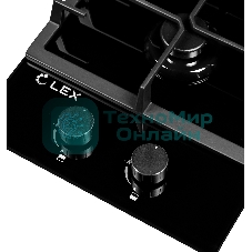 Газовая варочная панель LEX GVG 321 BL2 конфорки газ-контроль электроподжиг