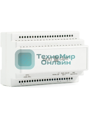 Источник бесперебойного питания SKAT-24-2,0 DIN 24В 2А пластиковый корпус под DIN рейку 35 мм SKAT-24-2,0 DIN power supply 24V 2A plastic case for 35 мм DIN rail