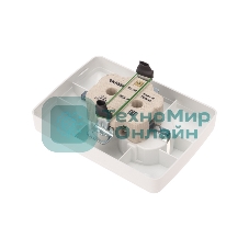 Розетка Kranz 2-ая DEA керамика с/з с/у 16А белый (1/10/100)