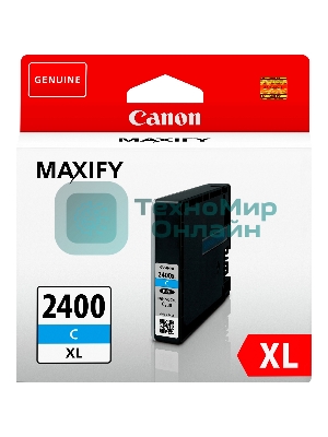 Картридж струйный Canon PGI-2400XL голубой, 1500 стр., для MAXIFY iB4040/МВ5040/МВ5340