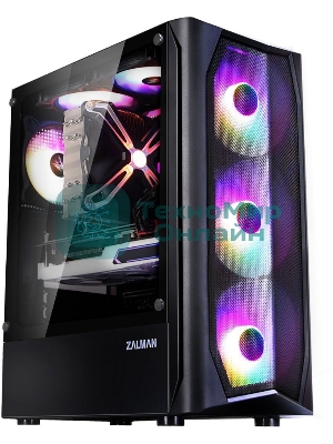 Компьютерный корпус MidiTower Zalman N4 black (ATX,Window, 6xRGb fan, USB 2.0 x2, USB 3.0x1, без БП) (N4 rev.1)
