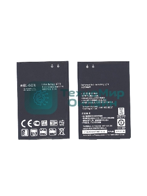 Аккумуляторная батарея BL-44JN для LG Optimus черный, P970 1500mAh 3,7V