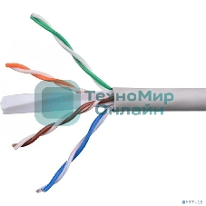 Кабель Cablexpert UPC-6055-4-CU, UTP indoor 4x2x0.55, медный, кат.6, однож., 305м, coil, серый