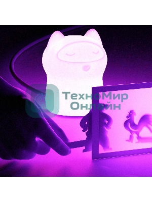 Умный детский ночник Кошка, товарный знак SBER SBDV-00125