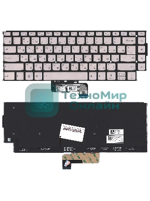 Клавиатура для ноутбука Lenovo Yoga 9 14IRP8 серебристая