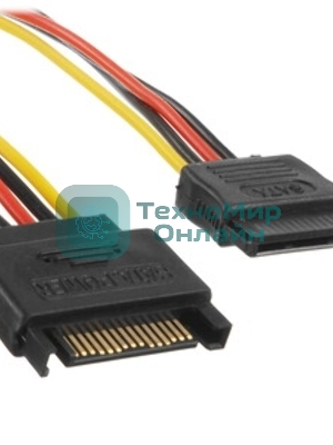 Удлинитель кабеля питания SATA Cablexpert CC-SATAMF-02, 15pin(M)/15pin(F), 50 см