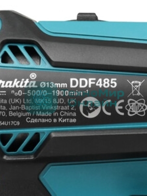 Дрель-шуруповерт Makita DDF485Z, 18 В, 0 Ач, 50 Нм, бесщеточный