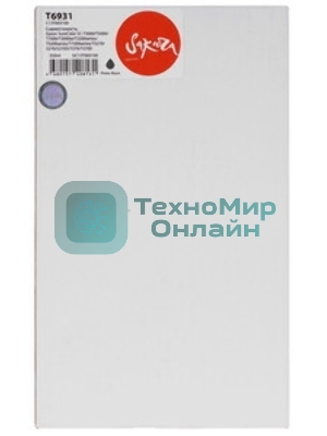 Картридж струйный Sakura C13T693100 (T6931 Photo Black) для Epson, фото-черный, 350 мл.