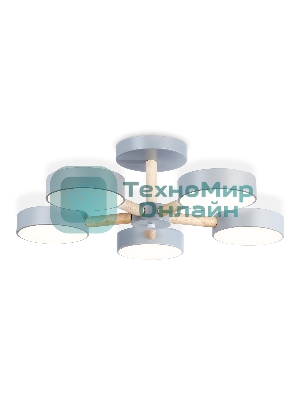 Светильник Ambrella light FL4826/5 GR серый 3000K-6400K 65W D580*160 (ПДУ ИК)