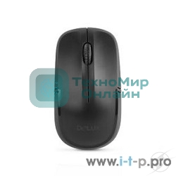 Мышь DELUX M-136 Black, Мышь оптическая, беспроводная 2,4GHz, 800-1600DPI