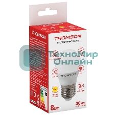 Лампа светодиодная Hiper THOMSON LED GLOBE 8W 640Lm E27 3000K TH-B2039