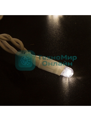 Гирлянда Neon-night Нить 10м, постоянное свечение, белый ПВХ, 24В, теплый белый