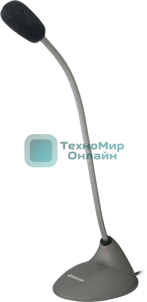 Микрофон компьютерный Defender MIC-111, серый, кабель 1,5 м