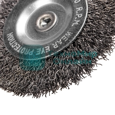 Щетка дисковая для дрели Kranz витая стальная проволока 75 мм