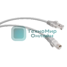 Патч-корд WRline WR-PC-RJ45-UTP-5E-0.5-GY UTP RJ-45 вил.-вилка RJ-45 кат.5E 0.5м серый LSZH