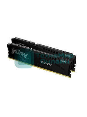 Оперативная память Kingston Fury Beast, DDR5, 32GB (2x16GB), 5600MHz, CL36, DIMM, с радиаторами, черный