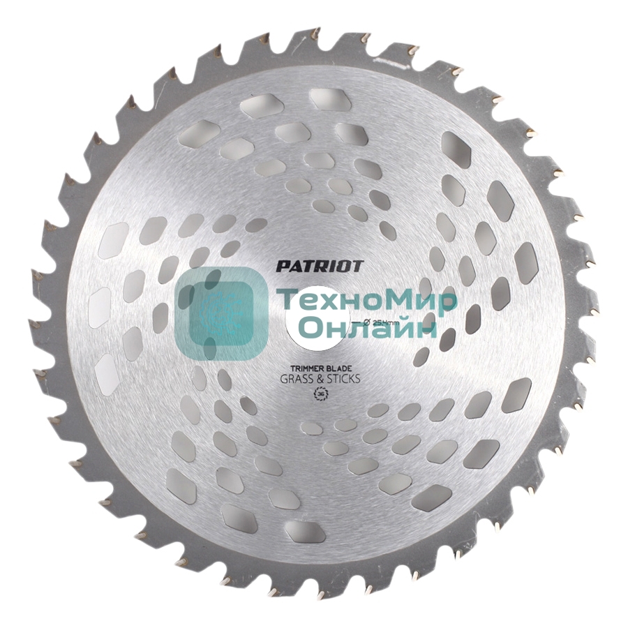 Нож PATRIOT TBM-36для триммера D=255x25.4мм 36 твердосплавных зубьев